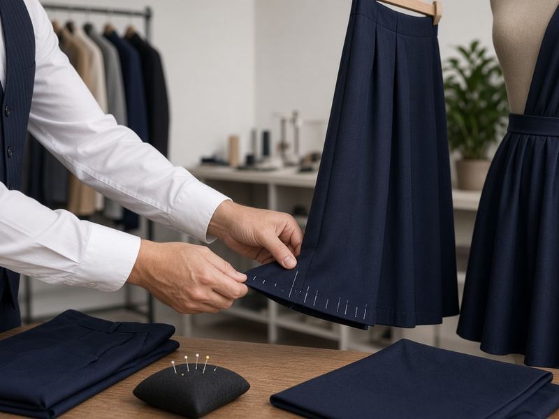 Hem adjustments at Svanimiron House